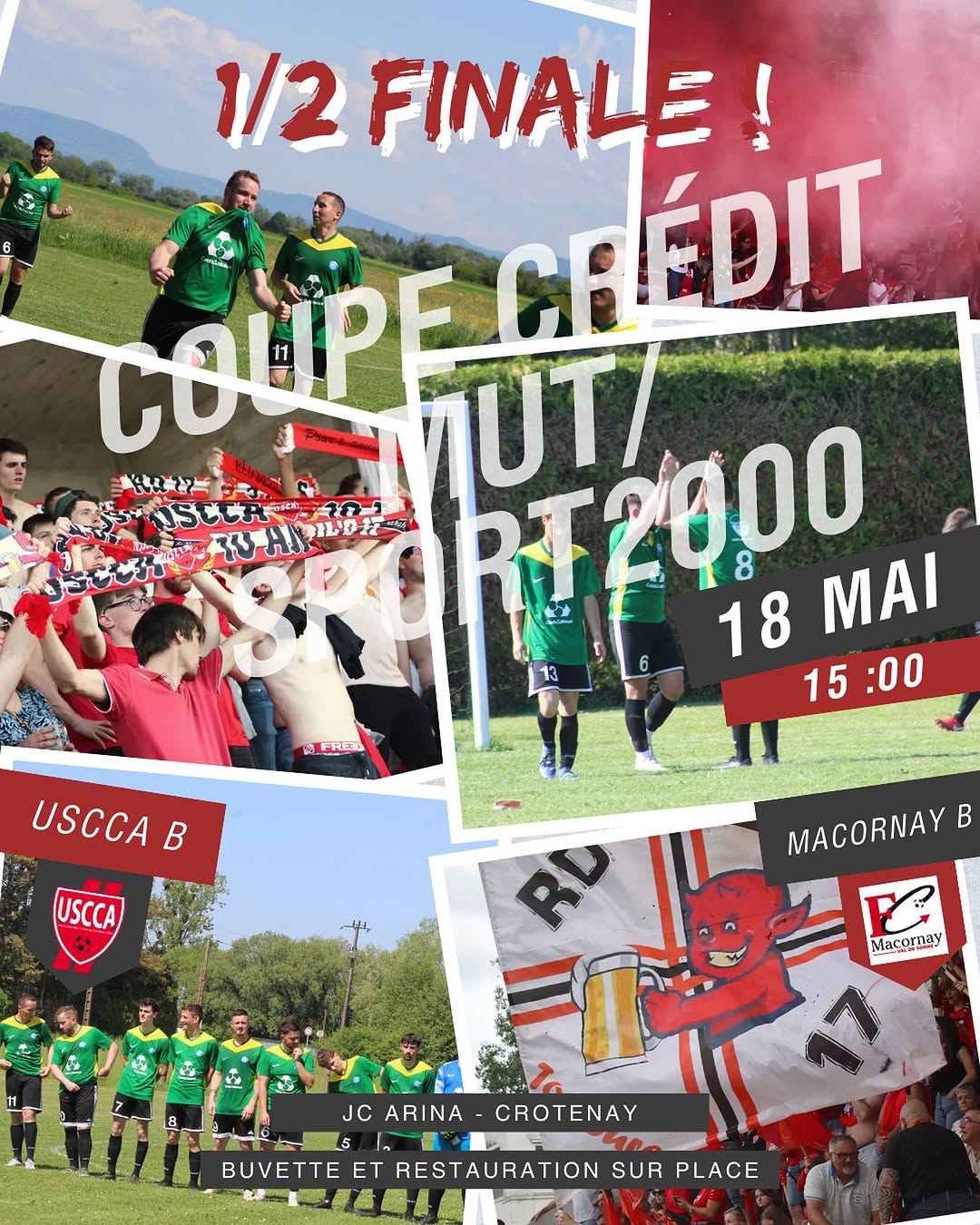 Demi-finale de coupe pour l&rsquo;USCCA — 13 mai 2025