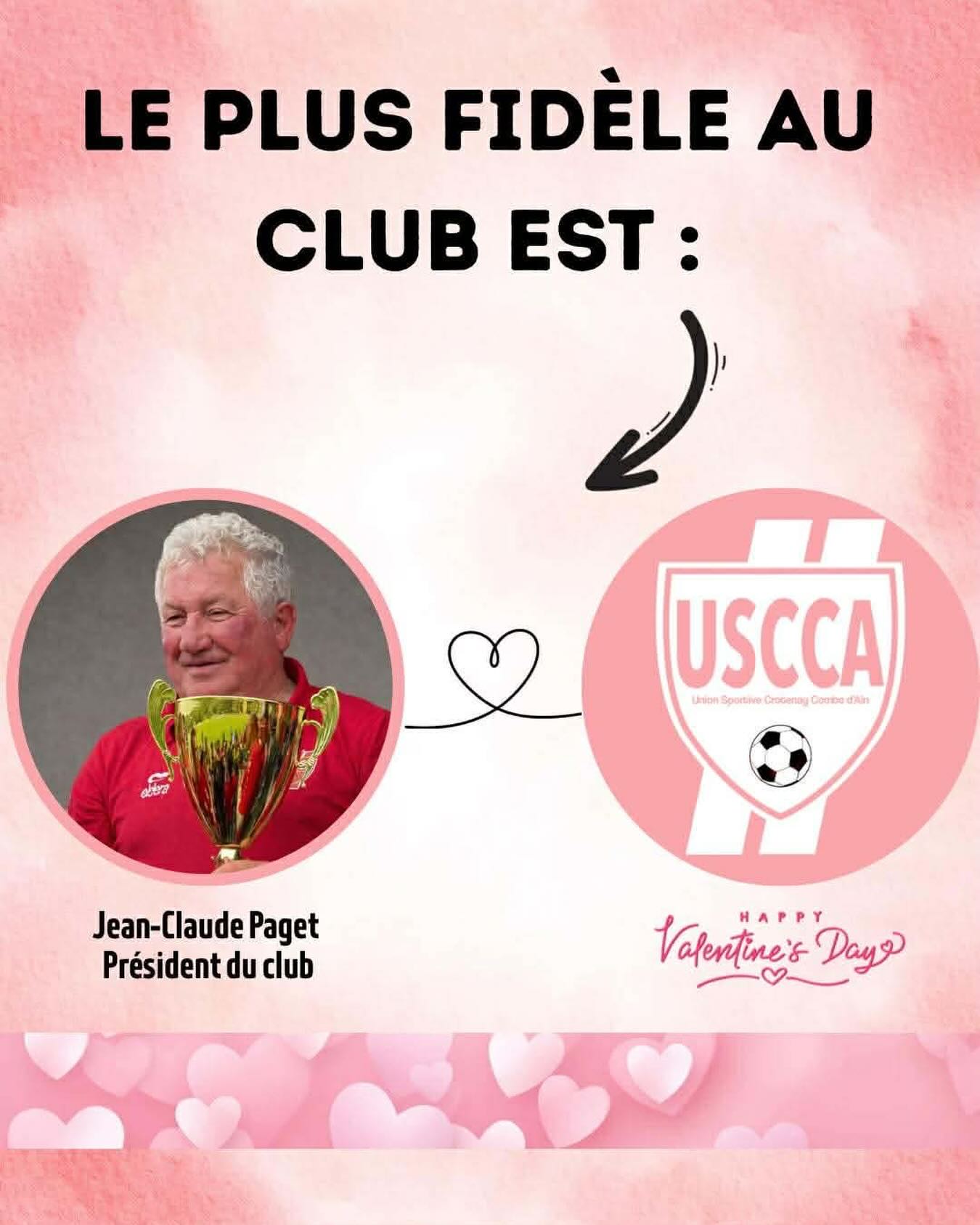 Saint-Valentin à l&rsquo;USCCA : hommage à Jean-Claude Paget