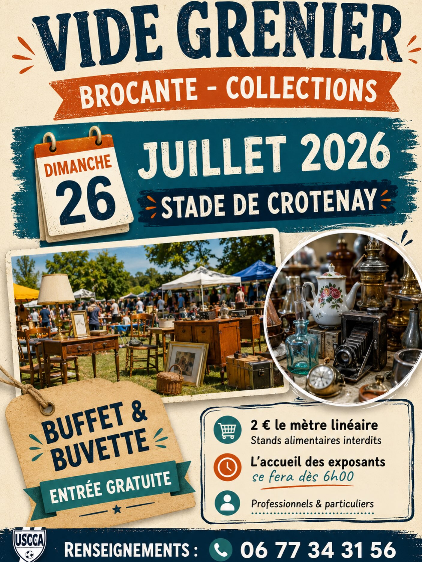 Vide-grenier 2026 à Crotenay : rendez-vous le 26 juillet