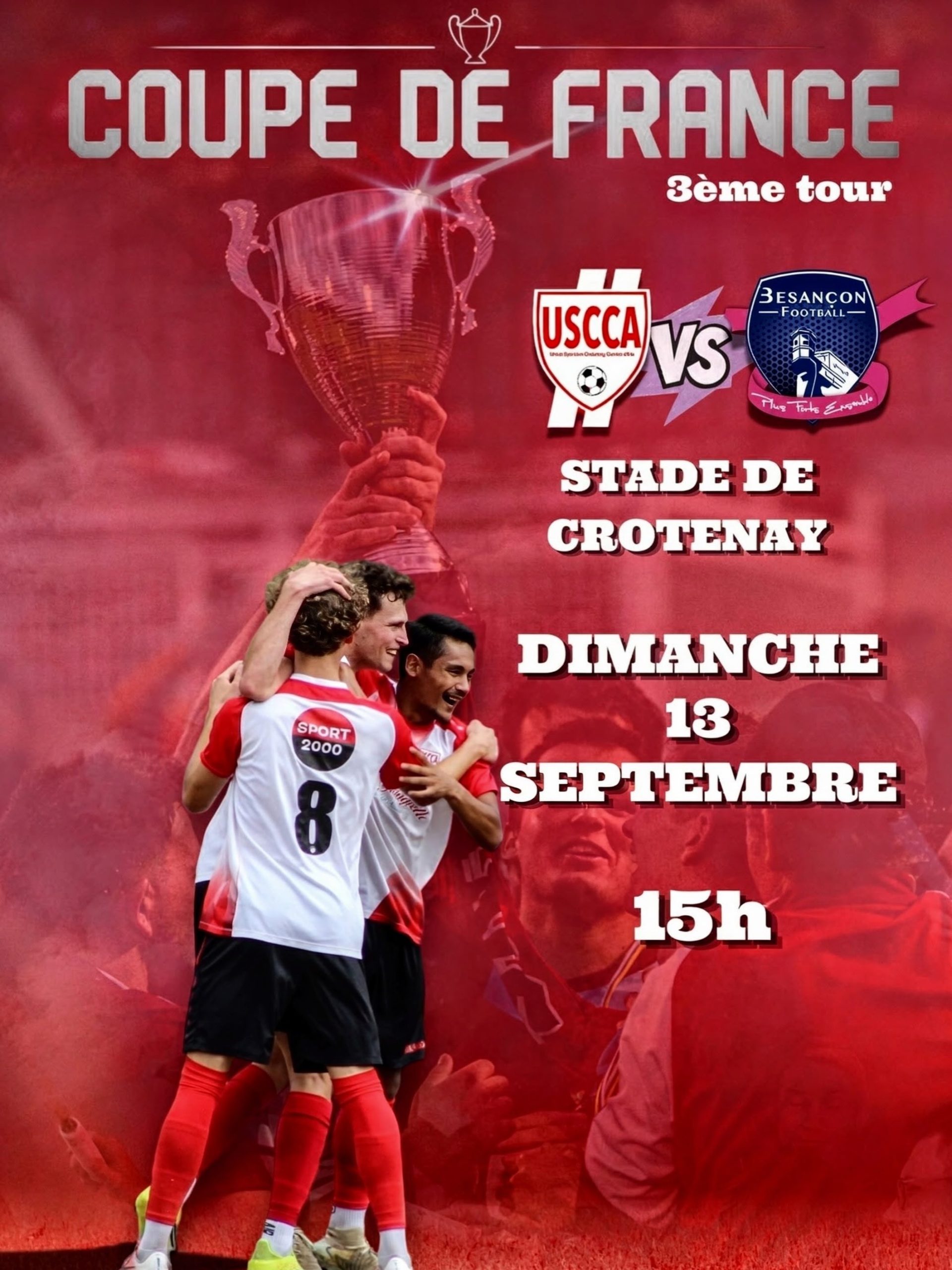 Coupe de France : l&rsquo;USCCA affronte Besançon Football