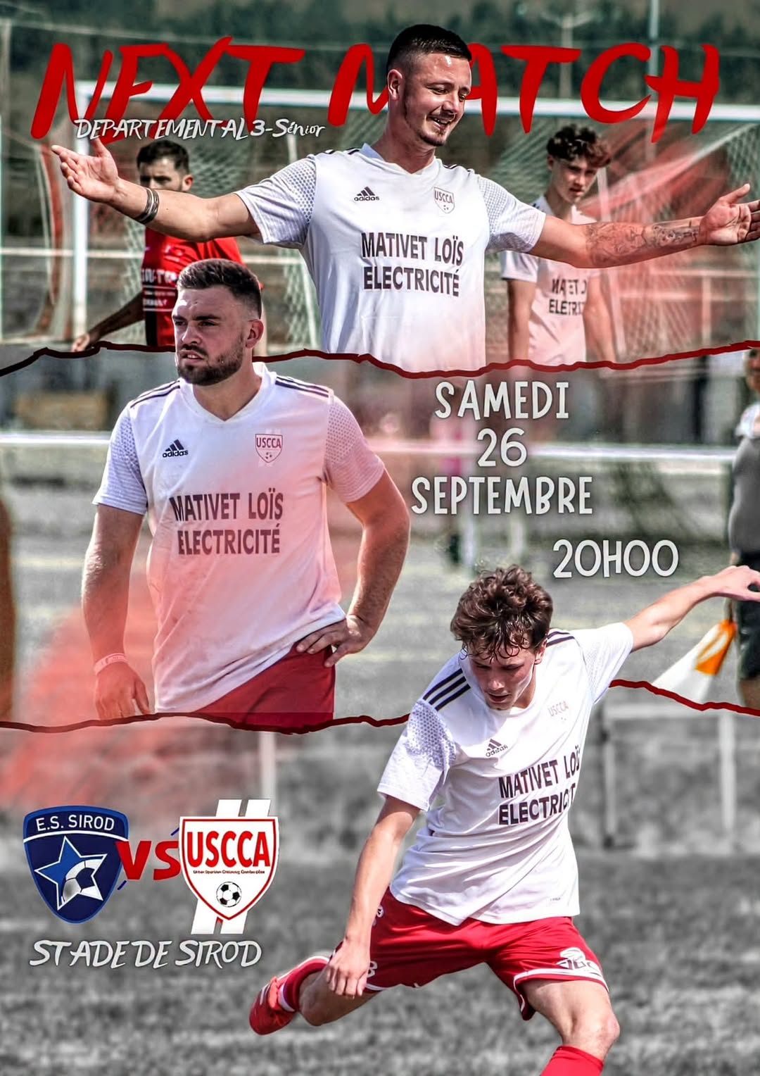 Match Séniors B : USCCA se déplace à Sirod samedi 26 septembre